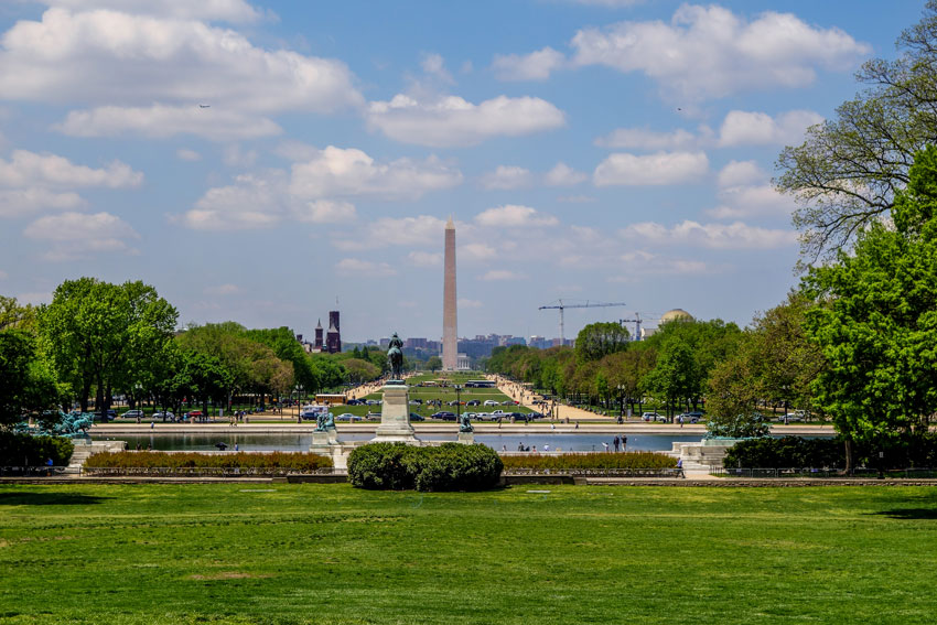 Washingthon D.C. - Blick vom Capitol zum Lincoln Memorial