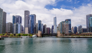 Roadtrip USA: Skyline von Chicago am Lake Michigan