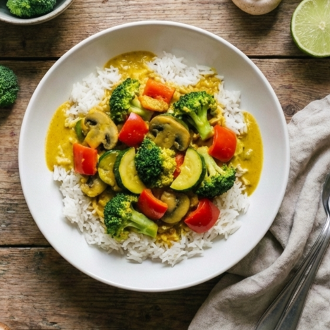 Vegetarische Spaghetti mit cremiger Kräutersoße