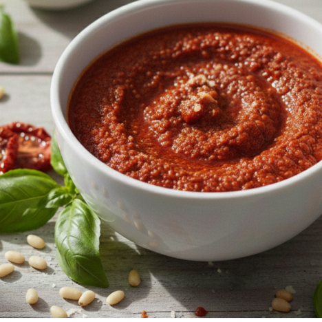 Ravioli mit Tomatensauce und Pesto Rosso – cremig lecker