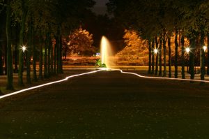 Düsseldorf- Lichtspuren im Hofgarten