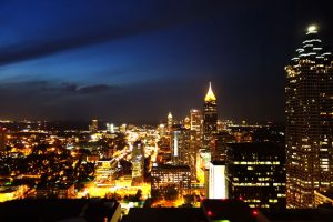 Down Town Atlanta at night