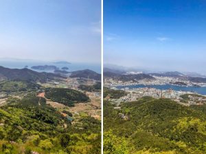 Tongyeong, Mireuk-san Ausblick vom Gipfel