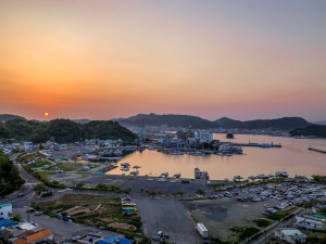 Sonnenuntergang in Tongyeong