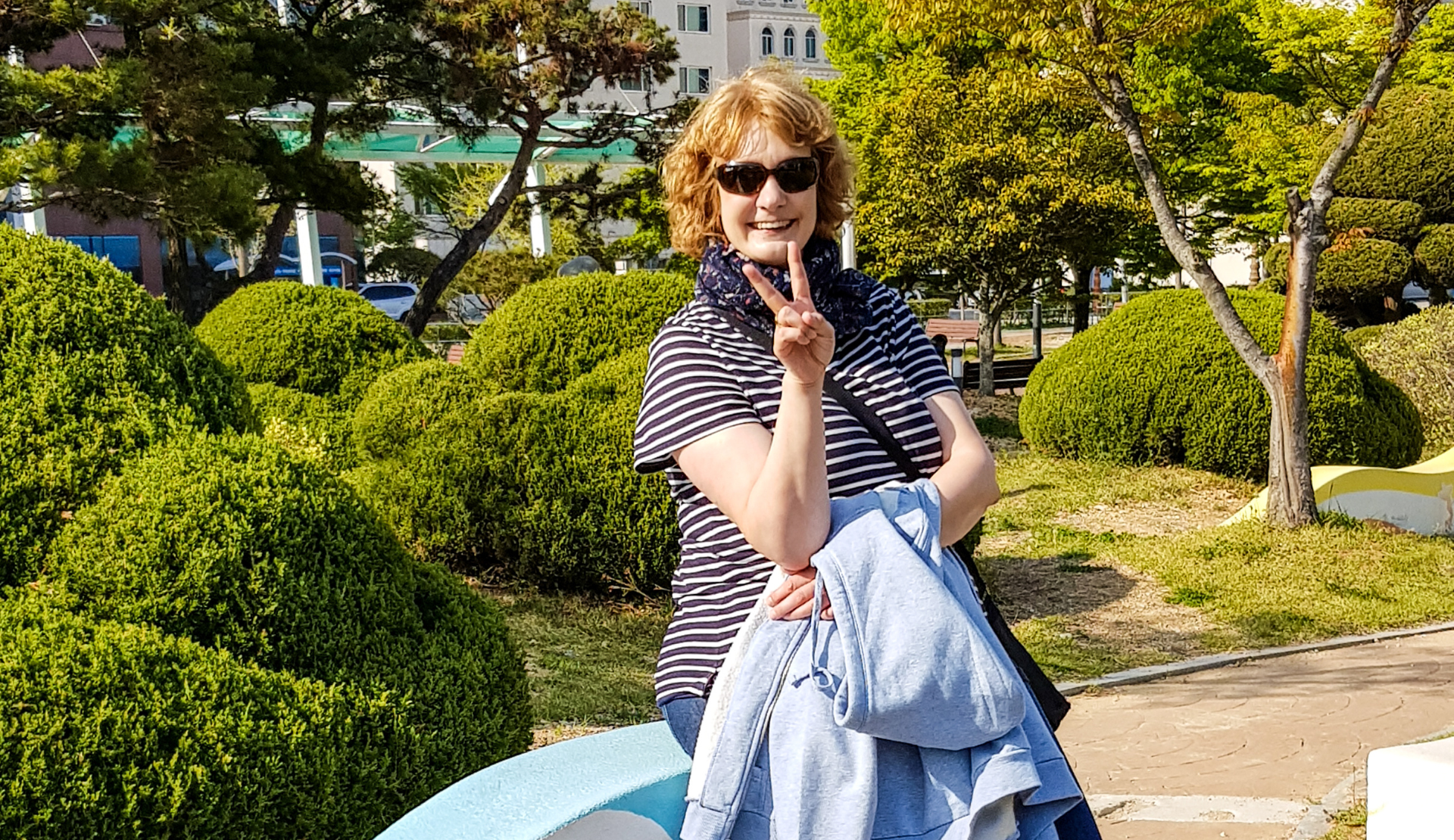 Bloggerin Peggy Zöllner im Frühling in Mokpo, Südkorea