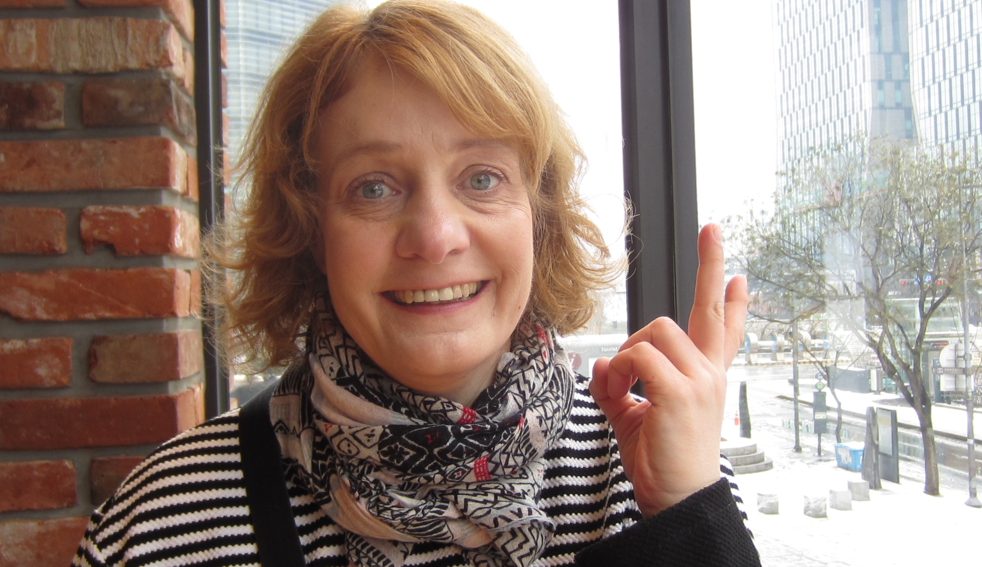 Peggy von Travellicious in einem Restaurant in Seoul