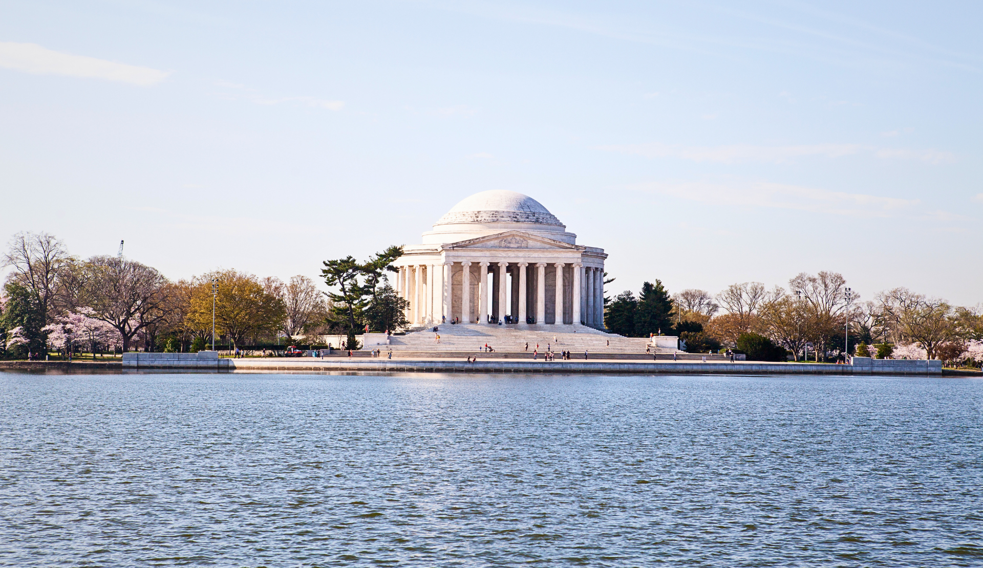 Jefferson Memorial in Washington DC am Tidal Basin